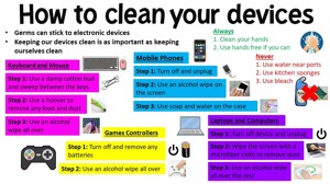 How To Clean Your Devices Poster