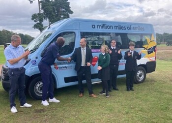 New Variety Sunshine Minibus Donated to the school